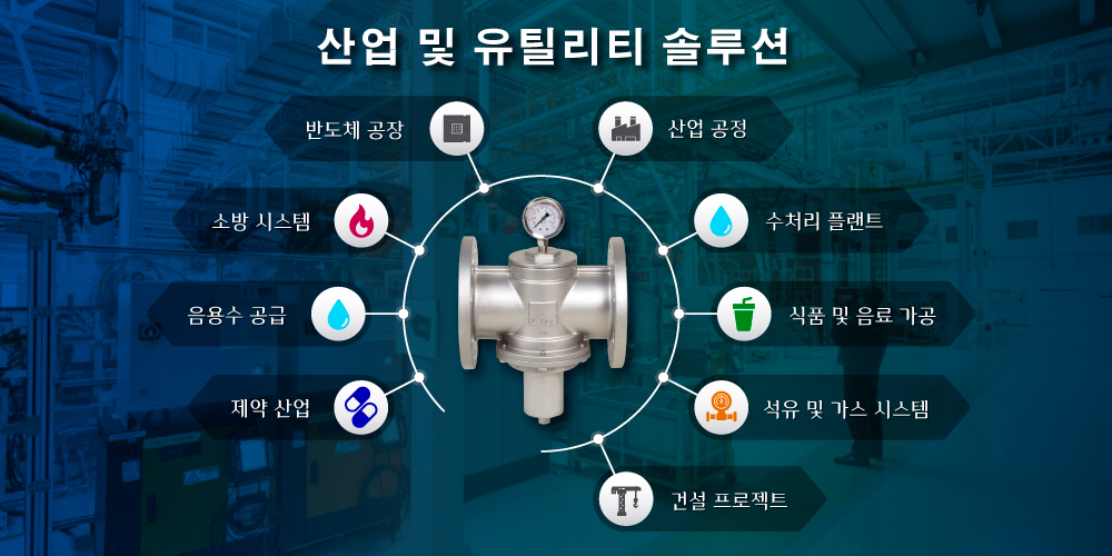 Z-Tide 직동식 압력 유지 밸브의 적용 분야