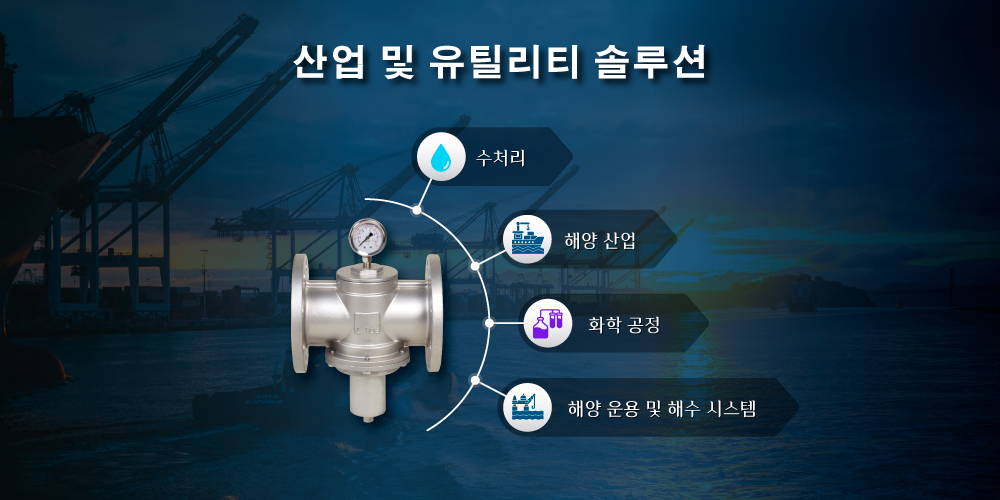 듀플렉스 스테인리스 스틸 압력 릴리프 밸브의 적용 사례 Z-Tide 듀플렉스 스테인리스 스틸 압력 릴리프 밸브의 적용 분야