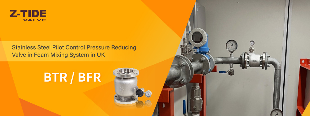 영국 폼 혼합 시스템용 파일럿 제어 압력 감소 밸브 영국 폼 혼합 시스템용 Z-Tide 파일럿 제어 압력 감소 밸브