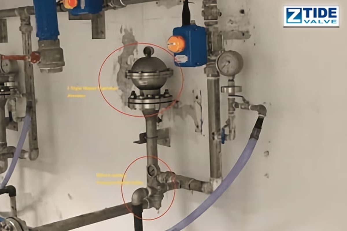 슬러리 석회 공장용 압력 릴리프 밸브 및 워터 해머 방지기